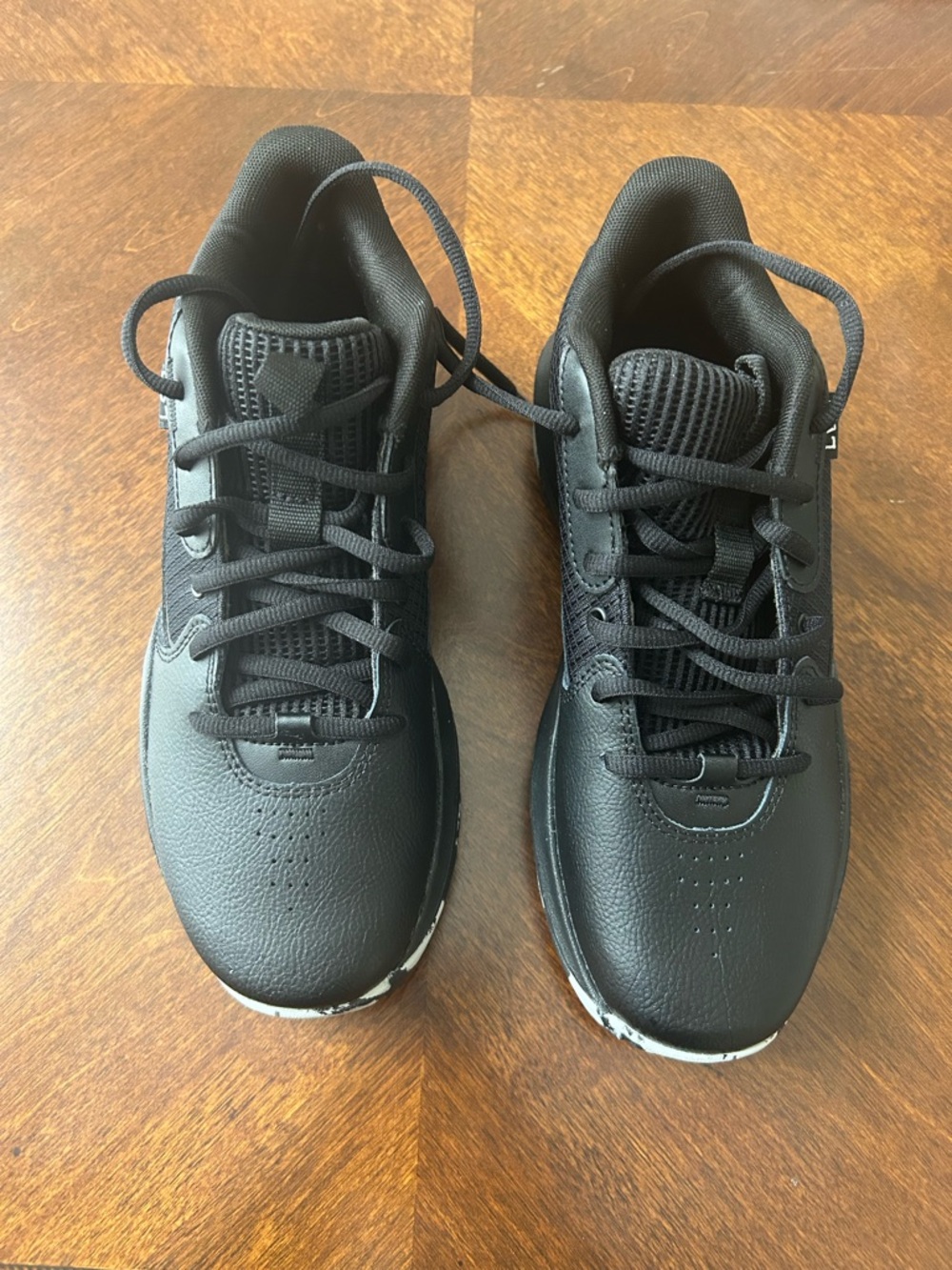 Boys Youth Lockdown Black Athletic Sneakers - Lightweight Performance